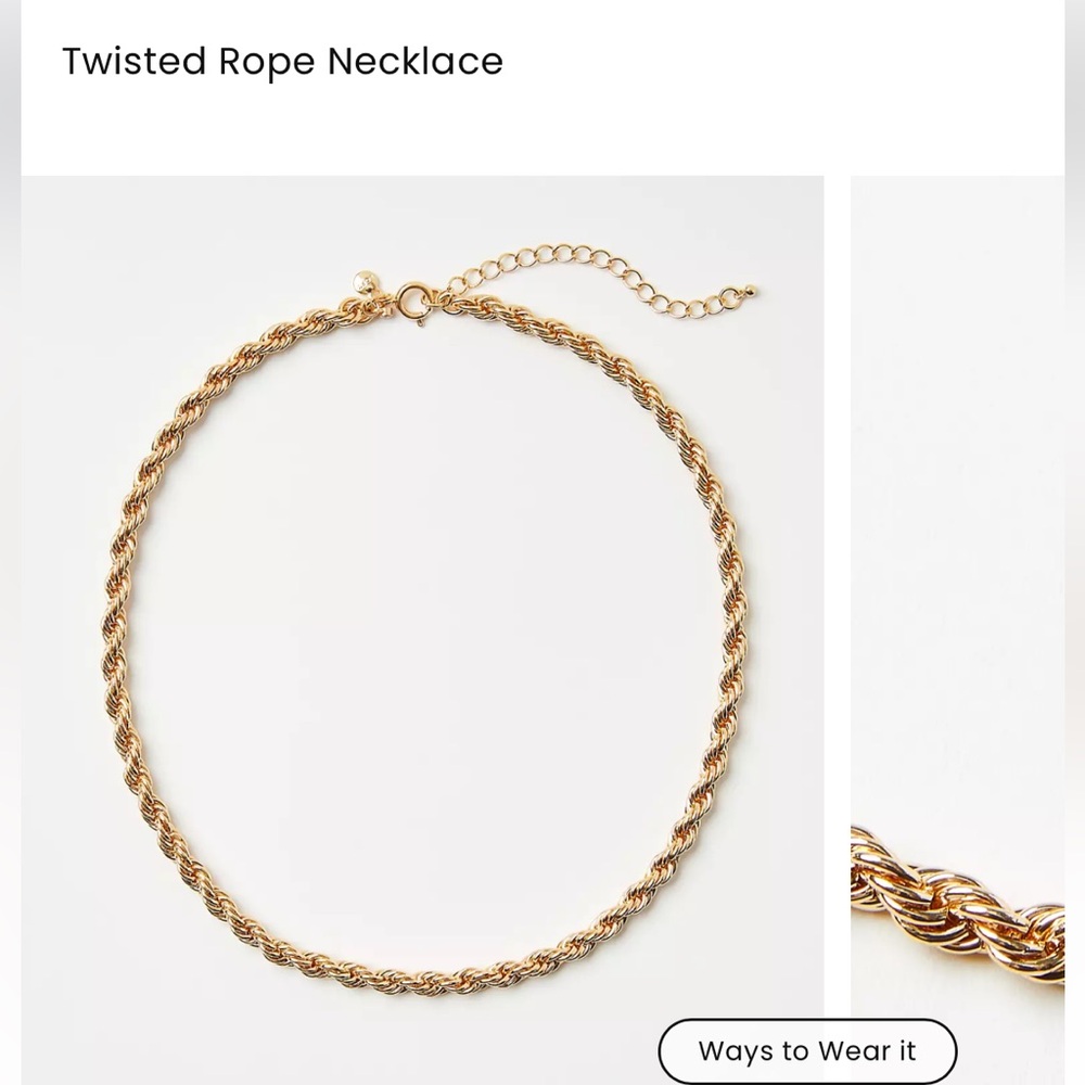 Loft Twisted Rope Necklace